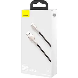 Кабель Baseus Cafule Metal USB to Lightning 1m Black (CALJK-A01) [82093] - мініатюра 10