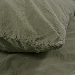 Постільна білизна Lotus Home Washed cotton - Kansas зелений євро - мініатюра 3