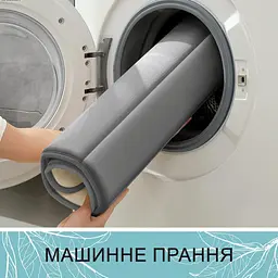 Набір 3 килимки для ванної Aquarius з ефектом пам'яті 50х80 см, 40х60 см, U-подібний 50х50 см Темно-Бежевий в смужку - мініатюра 6