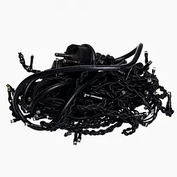 Новорічна гірлянда вулична Бахрома GarlandoPro 6 м 105 LED вулична гірлянда чорний провід Жовте світло 6МBY - мініатюра 4