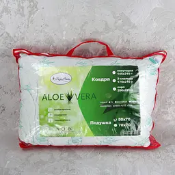 Стьобана подушка Aloe Vera на замку 50х70 від українського виробника 55094 - мініатюра 10
