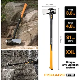 Сокира-молот Fiskars IsoCore XXL 8 lb / 36 " (1020220) - мініатюра 3