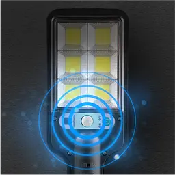 Світильник настінний Intertool LB-0115 акумуляторний вуличний сонячна панель датчик руху світлодіодний - мініатюра 6