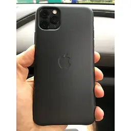 Оригінальний шкіряний чохол Apple Leather Case для iPhone 11 Pro Max (6.5") Black (MX0E2ZM/A) - мініатюра 6