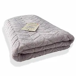 Рушник банний Lovely Svi  бавовна жаккардове для ванної, готелів, СПА - 70 х 140 см Milano  бежево - сірий