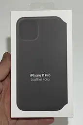 Оригінальний шкіряний чохол-книжка Apple Leather Folio для iPhone 11 Pro (5.8") Black MX062ZM/A - мініатюра 2