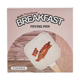Сковорода-гриль з антипригарним покриттям 18,3*18,1*2 см, сірий Breakfast HP39568C - мініатюра 14