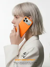 Силиконовый чехол с MagSafe для Apple iPhone 17 Pro Max, ICON2 MagCase, оранжевый, противоударный, панель с мягкой подкладкой, защита всего корпуса, поддержка беспроводной зарядки, совместим с защитными стеклами и пленками, ArmorStandart (ARM86682) - мініатюра 9