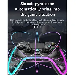 Геймпад джойстик Voltronic P-05 Wireless DualShock 4 for PS4/Switch/PC/IOS MFI/Adndroid HID - мініатюра 13