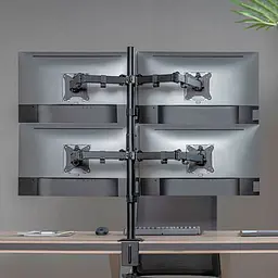 Настільне кріплення для моніторів HiSmart HS082437 17-32` Black [109027] - мініатюра 4