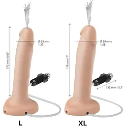 Фалоімітатор, що кінчає Strap-On-Me Squirting Cum Dildo Realistic Flash XL - мініатюра 3