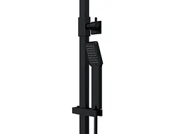 Душова система Corsan Ango black mat з виливом CMN030MBL, Чорний матовий - мініатюра 5