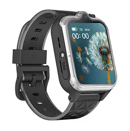 Дитячий смарт-годинник Wonlex KT42 годинник-телефон з відеодзвінком GPS WI-FI і SIM-картою Black (19141)