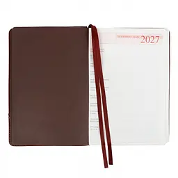 Щоденник діловий Leo Planner 2027 Whisky А5 твердий коричневий 368 сторінок (252756) - мініатюра 6