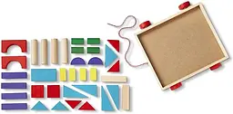 Набір дерев'яних блоків на візку Melissa&Doug (MD14209) - мініатюра 3