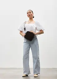 Жіноча кросбоді сумка Sambag Frame шоколадна 20 × 20 × 8 см (50223161) - мініатюра 3