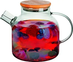 Заварник Ringel Joy 1500 мл загартоване скло, бамбукова кришка (RG-0002/1500) - мініатюра 2