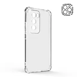 Прозрачный чехол для OPPO Reno12 Pro с защитой камеры и усиленными бортами, тонкий, силиконовый, бесцветный, ударопрочный, противоударный бампер с закрытой камерой, ArmorStandart (ARM78021) - мініатюра 2