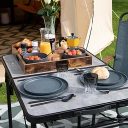 Складний стіл Bo-Camp Northgate 120x60 cm Black/Grey (1404186), Сірий - мініатюра 10