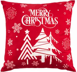Подушка декор. Christmas 45х45см 100% поліестер червоний ARDESTO pbe0050422