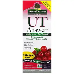 D-манноза Nature's Answer D-Mannose & Cranberry Concentrate 4870 мг 120 мл - мініатюра 2