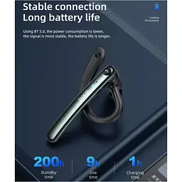 Bluetooth-гарнітура Hoco S19 Heartful ENC Metal Gray (752918) [151275] - мініатюра 7