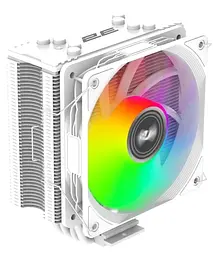 Кулер для процесора Gaming Air Cool ACN120B ARGB, White, алюміній, мідні теплові трубки 2E teh0027871