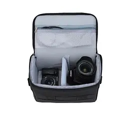 Сумка для фотокамери No Brand Sony/Nikon/Canon EOS 31.5x20x16 см Чорний (IBF085BR) - мініатюра 6