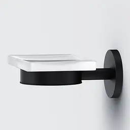 Мильниця Am.Pm X-Joy скляна настінна black A85A34222, Чорний матовий - мініатюра 5