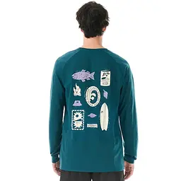 Реглан Picture Organic Maribo LS Surf L Темно-бірюзовий - мініатюра 2