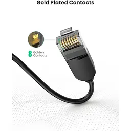 Патч-корд 10м, UTP cat 6 RJ-45 COPPER black Ugreen (U_70656) - мініатюра 2