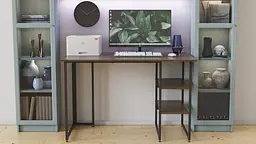 Комп'ютерний стіл Ferrum-decor Кевін 75x140x60 чорний ДСП Дуб Сонома Трюфель 16мм (FRD-103811) - мініатюра 5