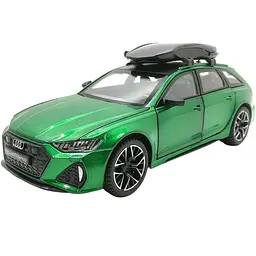 Колекційна металева модель автомобіля АвтоЕксперт Audi RS6 з автобоксом на дах, інерцією, світлом та звуком 1:24