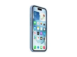 Чохол для смартфона Apple iPhone 15 Silicone Case with MagSafe - Winter Blue (MT0Y3) - мініатюра 7
