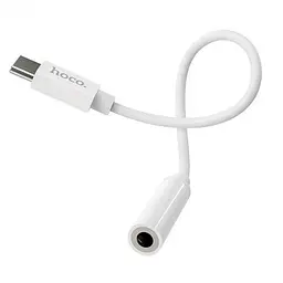 Перехідник Hoco LS30 Digital Type-C на 3.5 Audio converter White - мініатюра 3
