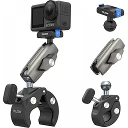 Кріплення на кермо або на трубу Telesin S3-HBM-14-TDJ для екшн-камери DJI Action 6/5/Osmo 360 - мініатюра 2