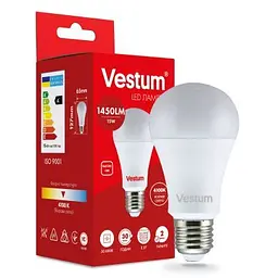 Лампочка Vestum A65 15W 4100K 220V E27 (1-VS-1101) - мініатюра 2
