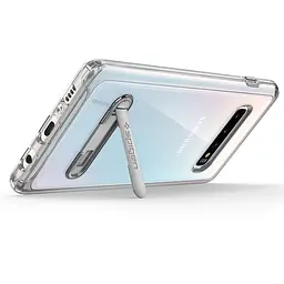 Чохол прозорий із підставкою Spigen Slim Armor Crystal Hybrid 605CS25388 для Samsung Galaxy S10 (6.1") Clear - мініатюра 3