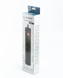 Фільтр живлення Gembird Pro (SPG5-G-6B-PRO) 5 розеток, 1.8м, чорний - мініатюра 3