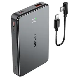 Портативний ЗП Power Bank Acefast M31 PD22.5W з Бездротовий зарядний пристрій with cable 10000 mAh Black - мініатюра 5