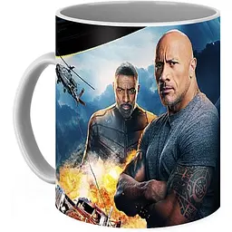Кухоль GeekLand Форсаж The Fast and the Furious Хоббс та Шоу FF.02.005 330 мл білий - мініатюра 2