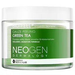 Тришарові пілінгові диски із зеленим чаєм Neogen Bio-Peel Gauze Peeling Green Tea 30 шт 200 мл