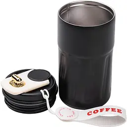 Термочашка Coffee 500 мл з датчиком температури, чорний Yiwu HP-14-10B - мініатюра 5
