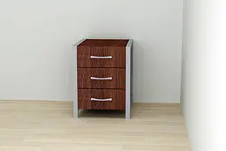 Тумба універсальна Ferrum-decor Вів'єн 3 50x41x40 сірий ДСП Венге 16мм (FRD-106188) - мініатюра 4