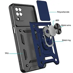 Ударостійкий чохол Camshield Serge Ring for Magnet для Samsung Galaxy M53 5G - мініатюра 2