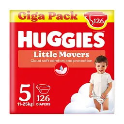 Підгузки Huggies Little Movers 5 (11-25 кг) M-pack, 126 шт (5029053583419)
