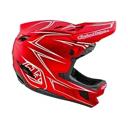 Велошолом Troy Lee Designs D4 Composite Helmet Pinned Red XL (1106-140505005) - мініатюра 3