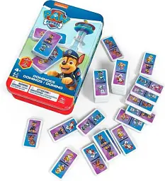 Доміно Щенячий патруль 28 кісток картон у жерстяній коробці для 2-4 гравців 4+ років - мініатюра 2