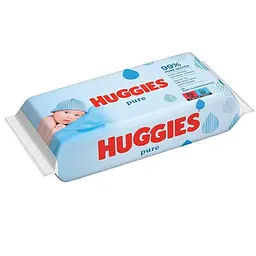 Вологі серветки Huggies Pure 56 шт. - мініатюра 2