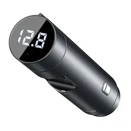 Авто зарядний і бездротової адаптер BASEUS Energy Column Car Wireless MP3 charger - мініатюра 3